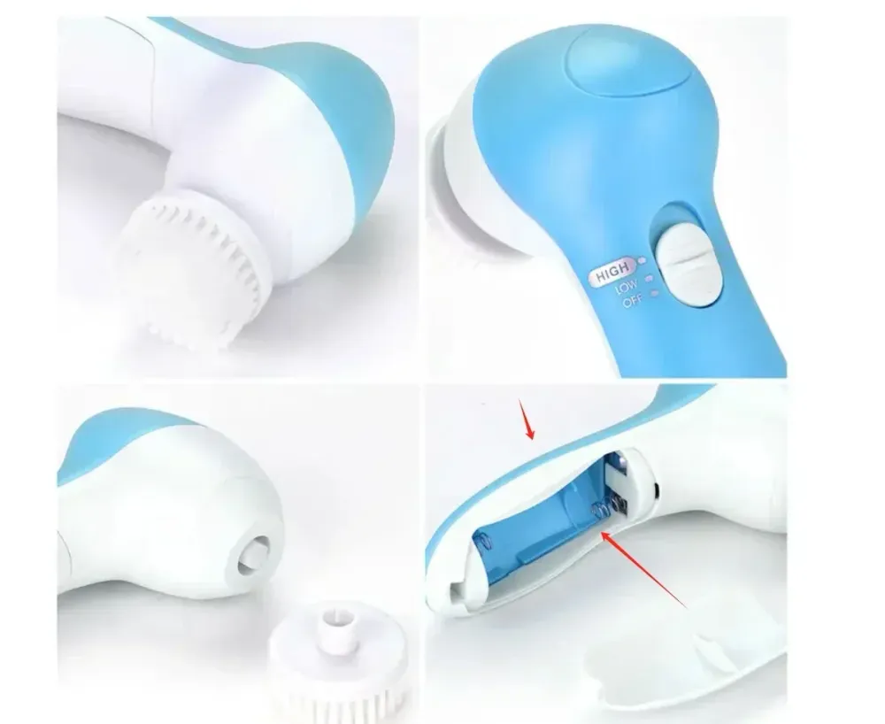 5--1 Facial Cleansing Device | Multi-Function Skin Care System Pink