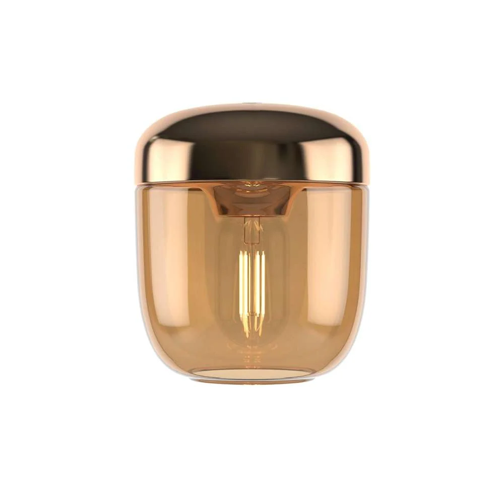 Acorn amber warm alloy Ø 14 x 16 cm Pendel
