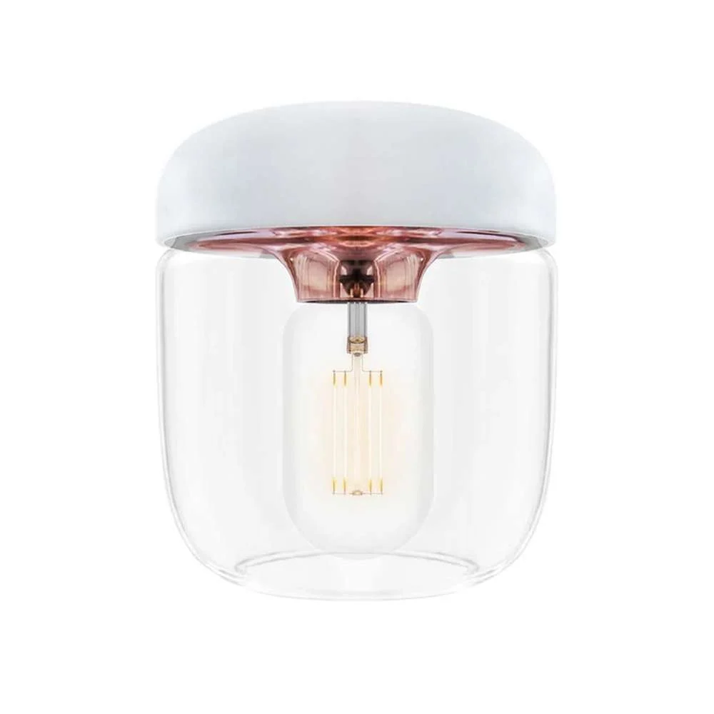 Acorn white skinnende copper Ø 14 x 16 cm Pendel