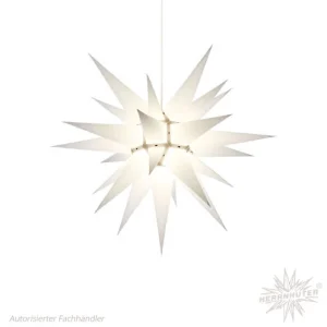 Adventsstjerne hvidt papir 60 cm