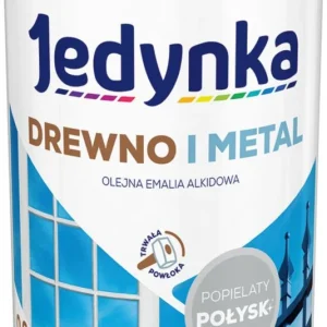 Alkyd-emalje Jedynka Træ og All-metal askegrå blank 0,9 l