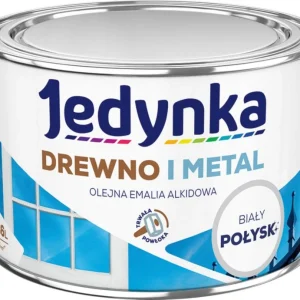 Alkydemalje Jedynka træ og all-metal hvid blank 0,36 l