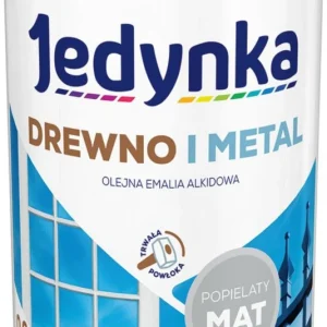 Alkydemalje Jedynka Træ og Alloy askegrå mat 0,9 l