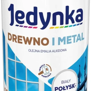 Alkydemalje Jedynka træ og alloy hvid blank 0,9 l