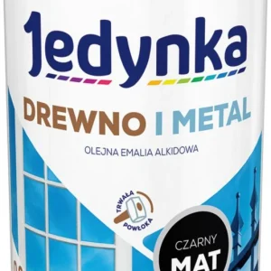 Alkydemalje Jedynka træ og metal mat ebony 0,9 l