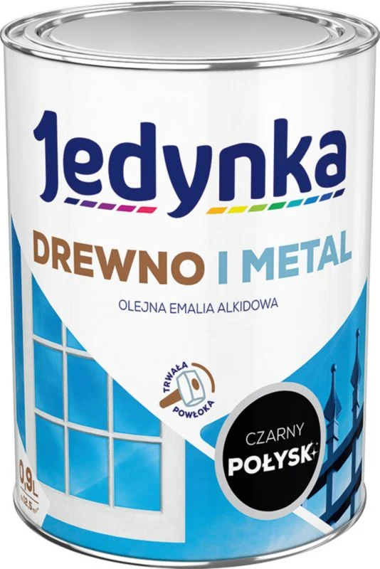 Alkydemalje Jedynka træ og metal midnight højglans 0,9 l
