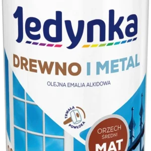 Alkydemalje Jedynka træ og metallic mellemvalnød mat 0,9 l