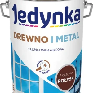 Alkydemalje Jedynka Træ og Stål brun blank 5 l