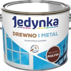 Alkydemalje Jedynka træ og stål brun blank 2,5 l
