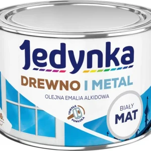 Alkydemalje Jedynka træ og stål hvid mat 0,36 l