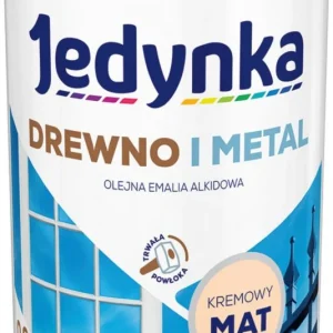 Alkydemalje Jedynka træ og stål kremet mat 0,9 l