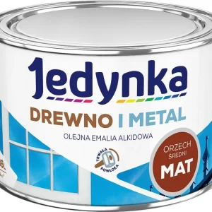 Alkydemalje Jedynka Træ og Stål mellemvalnød mat 0,36 l