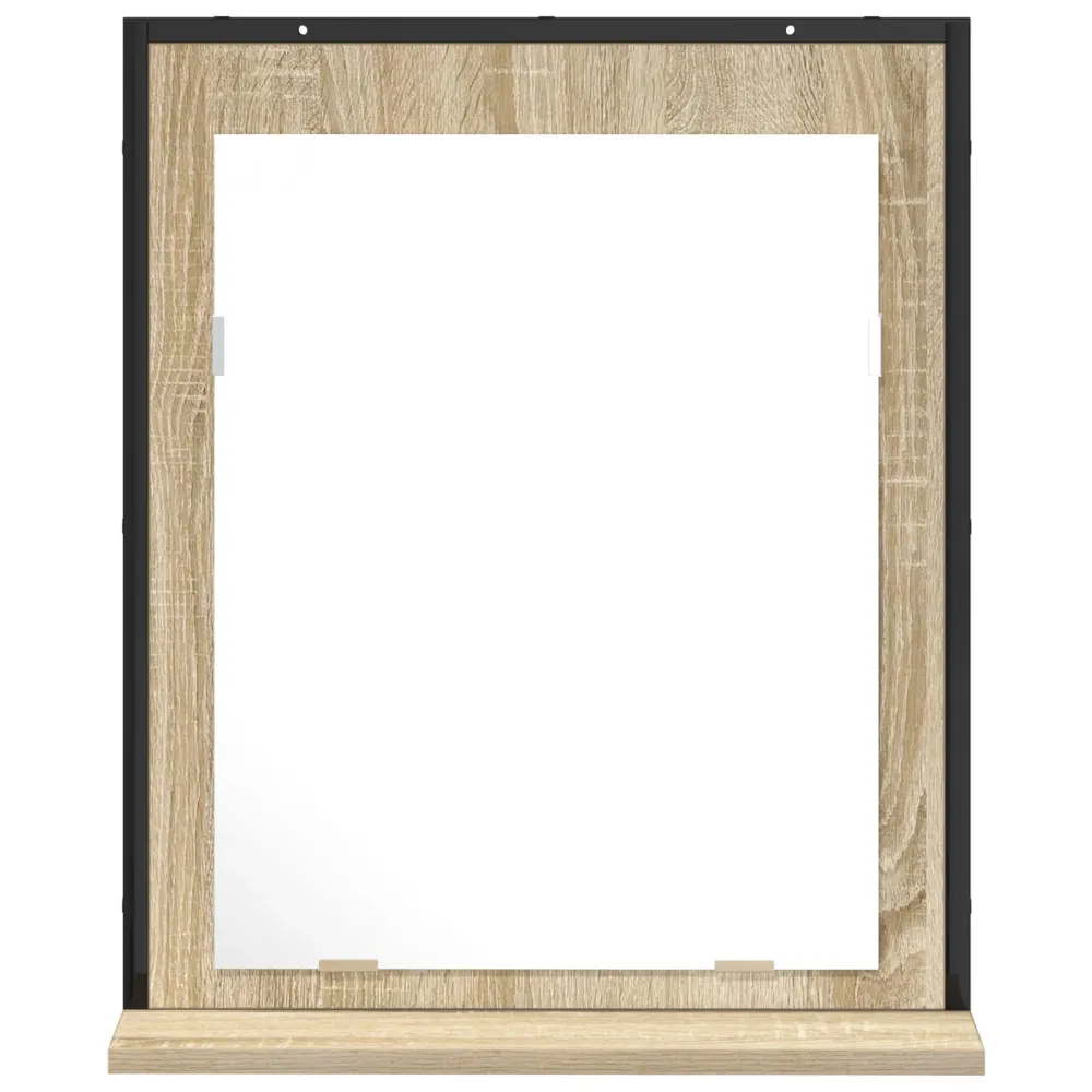 Badeværelsesspejl Ebony 50 X 12 X 60 Cm Konstrueret Træ
