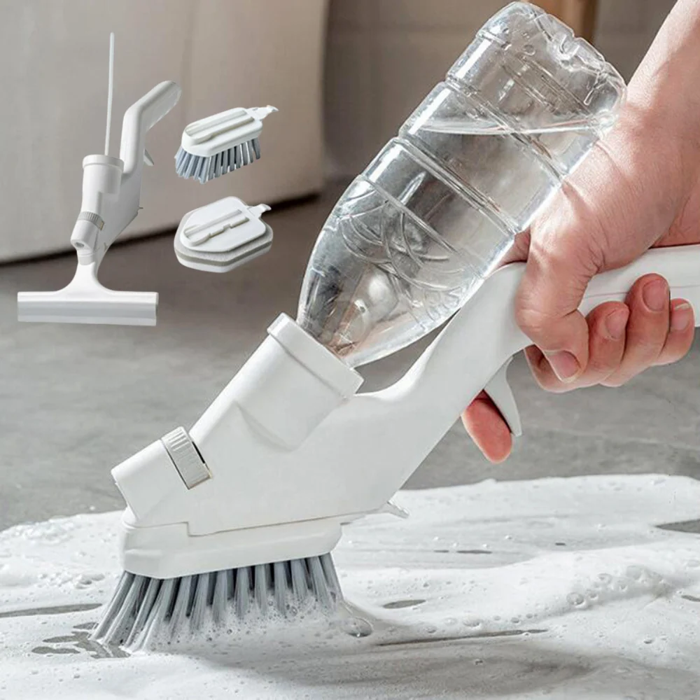 Bathroom Tile Scrubber | Ergonomic Design Soap Dispenser