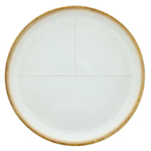 Bitz tallerken med markering 23 cm Creme