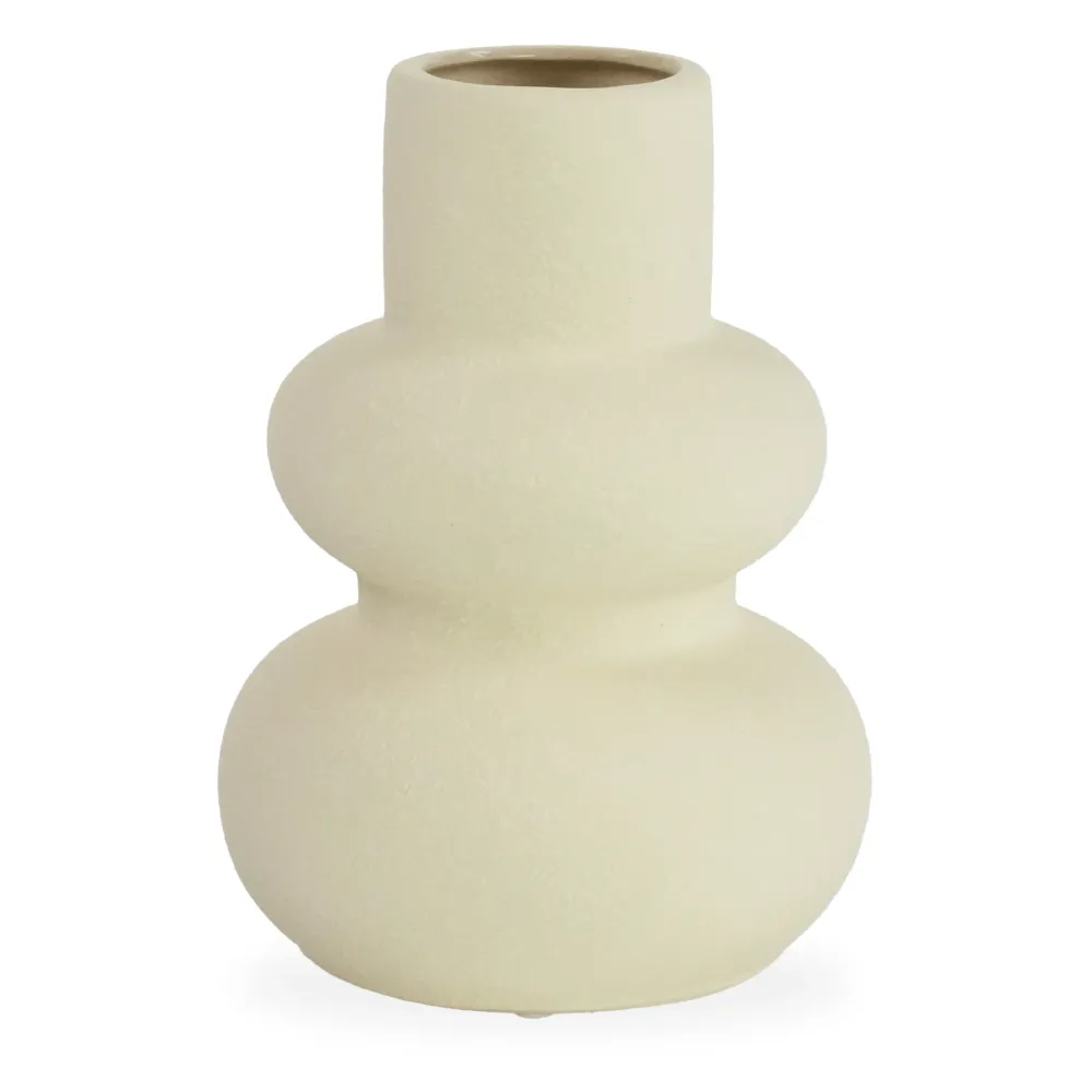 Bliss keramik vase sand 19,5 cm