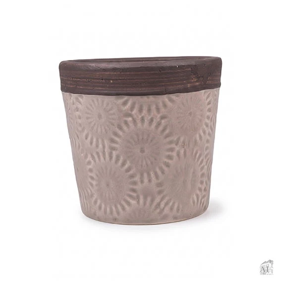 Blomsterpotte Brushed Nickel