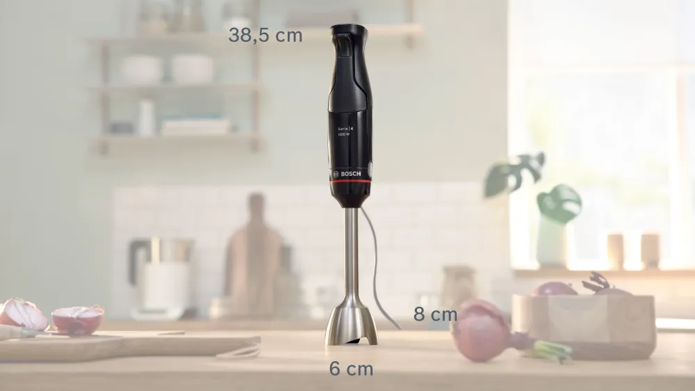 Bosch Serie 4 MSM4B620 blender 0,6 L Nedsænkning blender 1000 W Ebony