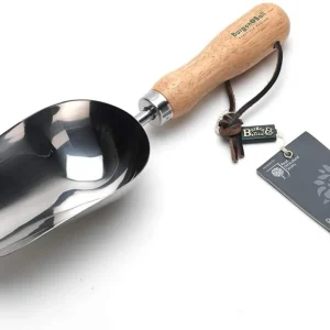 Burgon & Ball hånd-kompost skovl Brushed Nickel