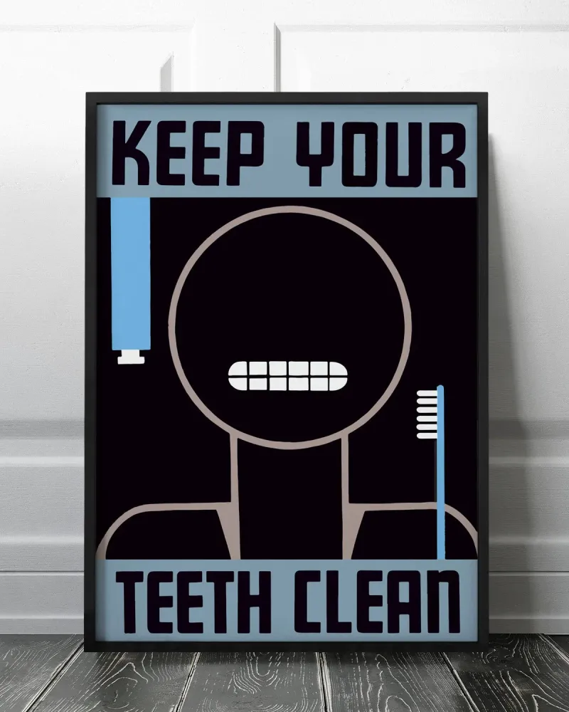 Butik your teeth clean 30x40