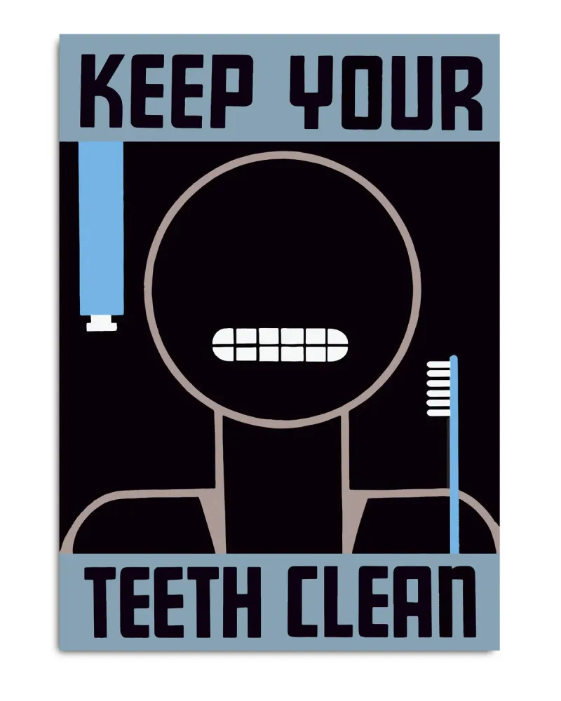 Butik your teeth clean 30x40