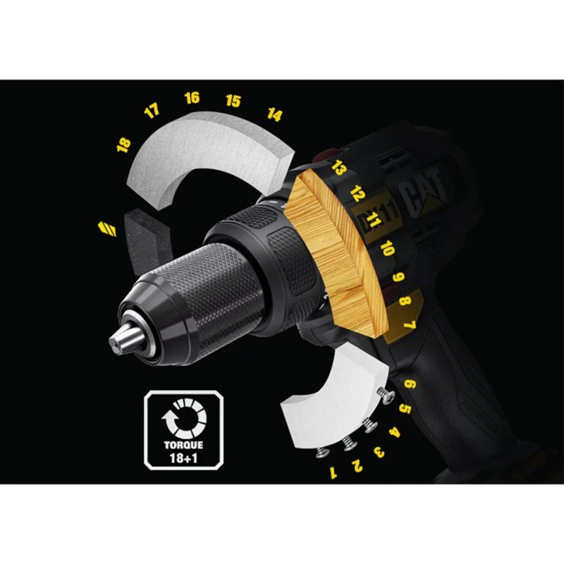 Caterpillar DX11 18V bore- og skruemaskine, 1 stk.