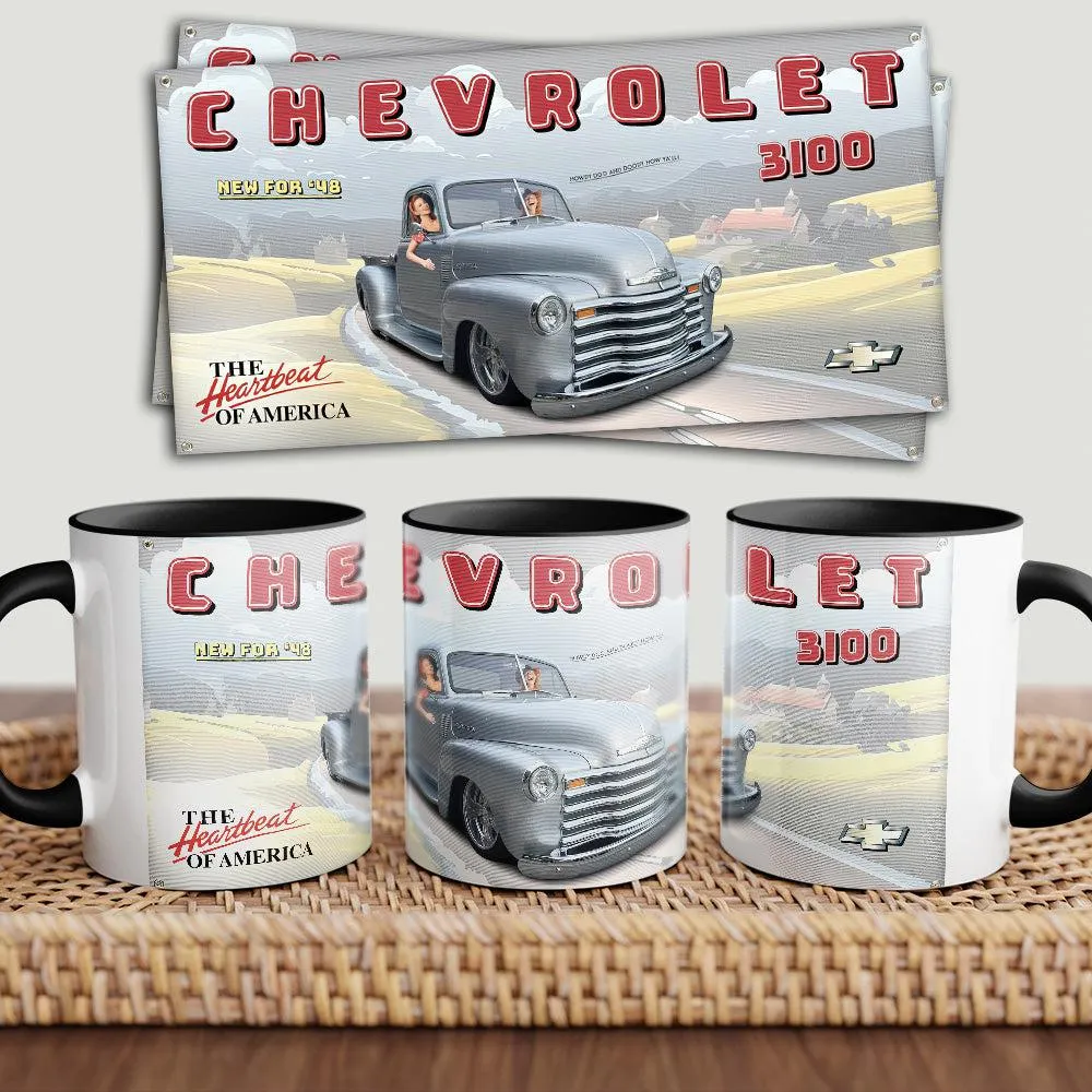 Chevrolet 3100 "To Toner" Retro Keramisk Krus