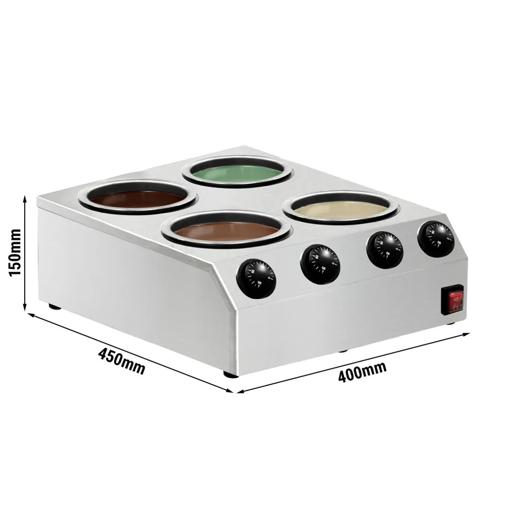 Chokoladesmelter - 4x 2 Liter