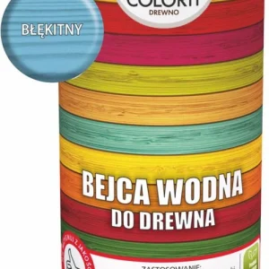 Colorit vandbaseret bejdse til træ, blå 0,5 l
