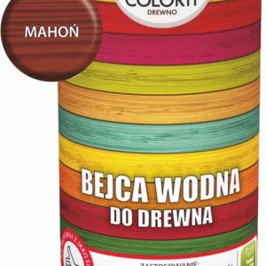 Colorit vandbaseret bejdse til træ rich mahogany 0,5 l