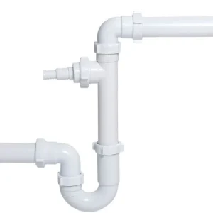 Comfort-designed halv-sifon til 1-kammers vask fra Ani-plast