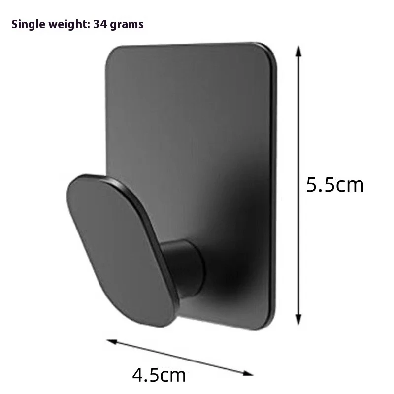 Cordless Stainless Steel Bathroom Hook 1pcs