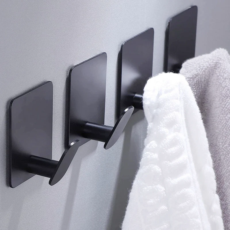 Cordless Stainless Steel Bathroom Hook 1pcs
