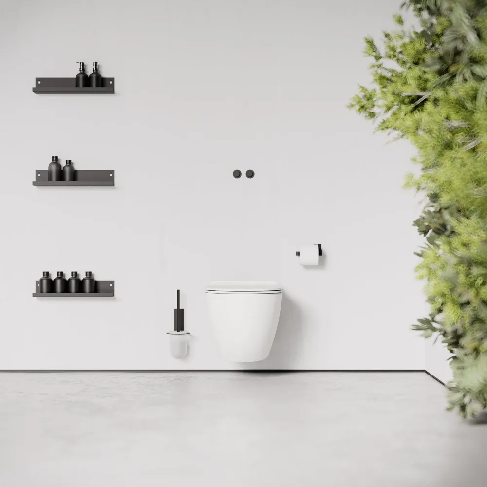 Cordless Toiletbørste Sort