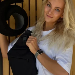 Cozy Pillow + Sleekbag Quick-Release Graa