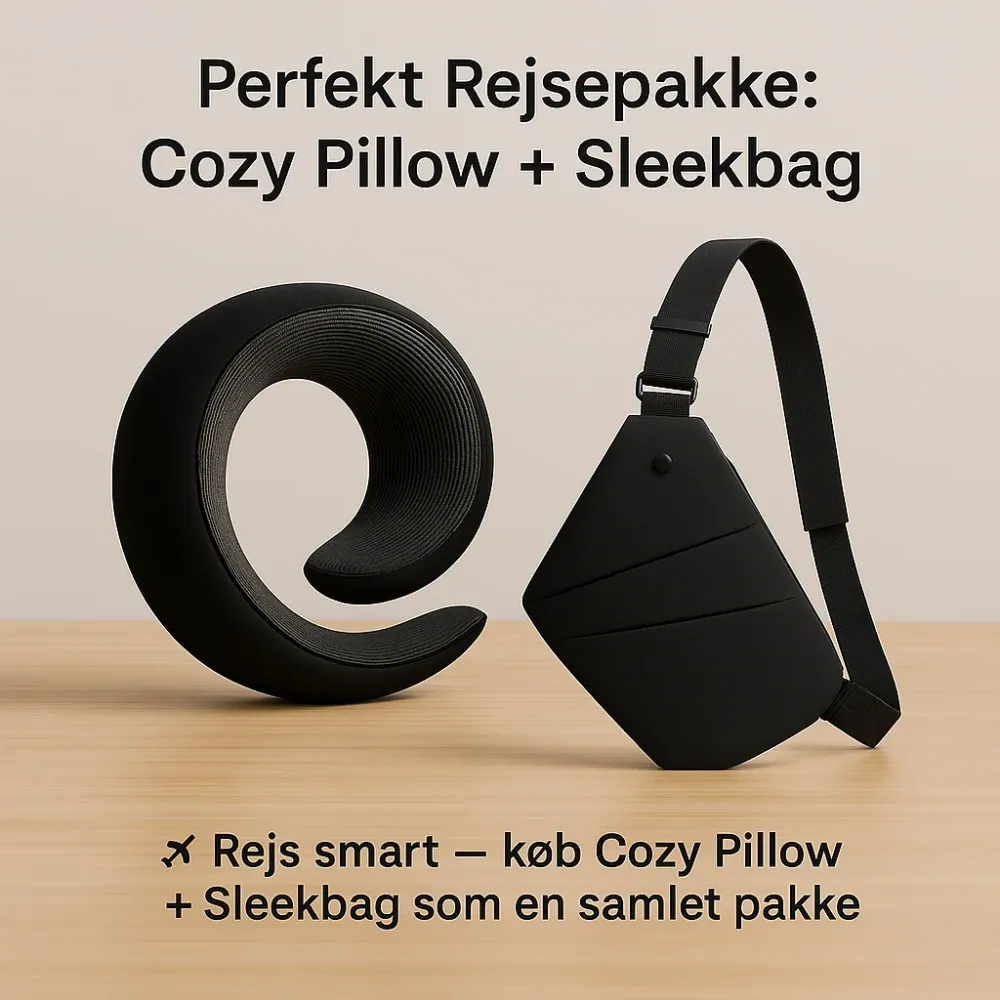 Cozy Pillow + Sleekbag Quick-Release Graa