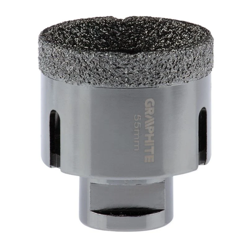 Diamantkernebor GRAPHITE 55 mm med gevind M14, 1 stk.