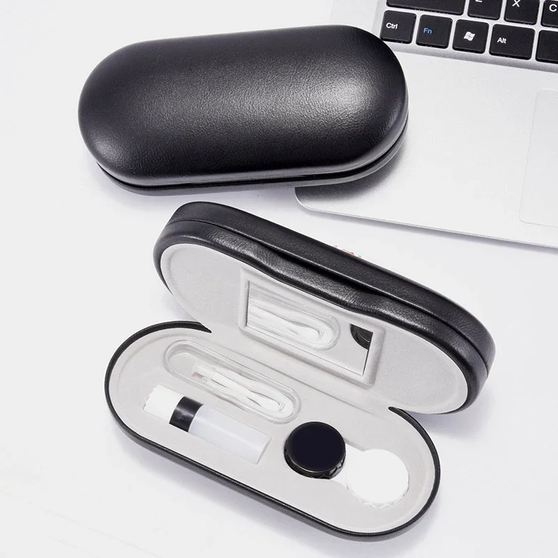 Double Layer Glasses Case | Contact Lens Storage System White