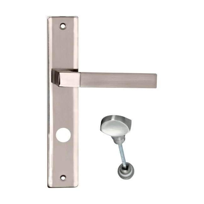 Dørhåndtag Schaffner Helen 72 mm WC i satin-nikkel/krom