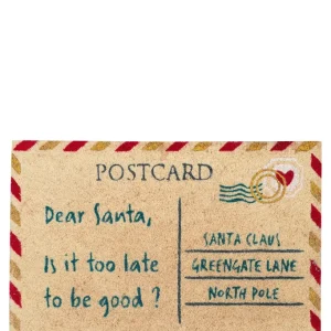 Dørmåtte Xmas letter ivory