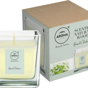 Duftlys Aroma Home Woody Series basilikum og verbena 155 g