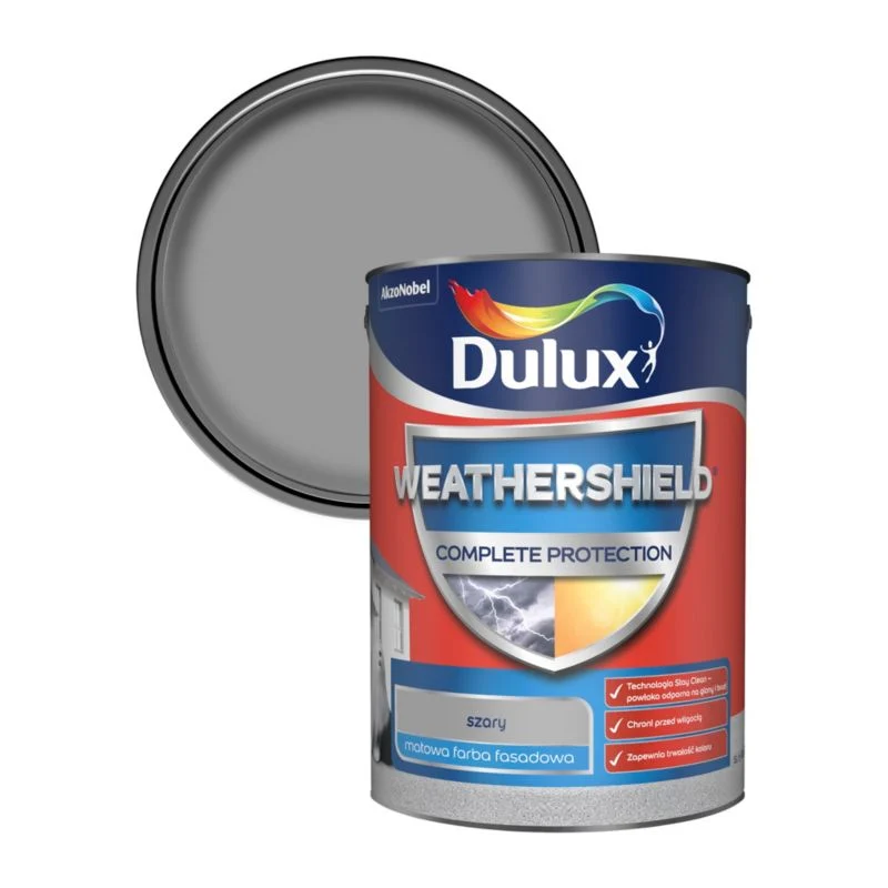 Dulux Alt-inklusiv facademaling grå 5 l