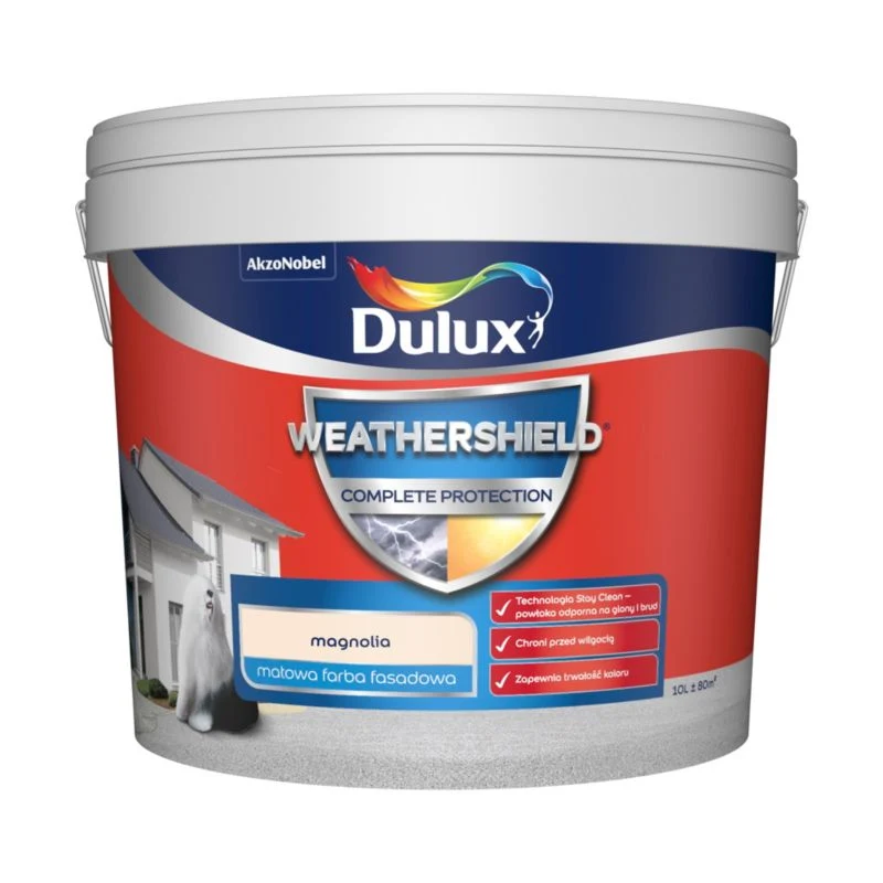 Dulux Alt-inklusiv facademaling magnolia 10 l