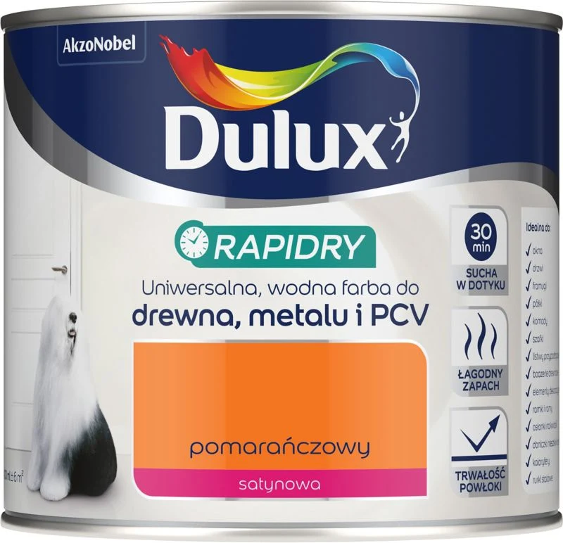 Dulux Rapidry akryl-emalje i amber 0,4 l