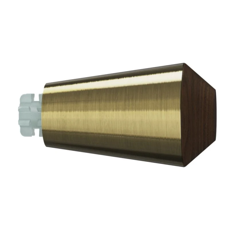 Endestykke til gardinstang Goodhome Antiki Bi-finish Tulip 19 mm