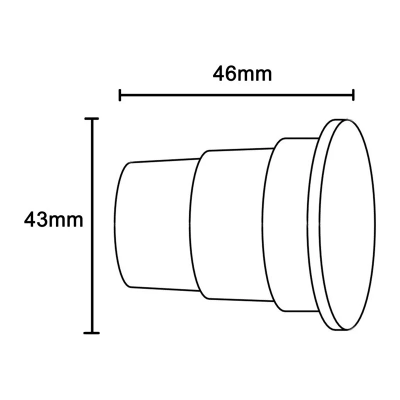 Endestykke til gardinstang GoodHome Araxos Slick 19 mm