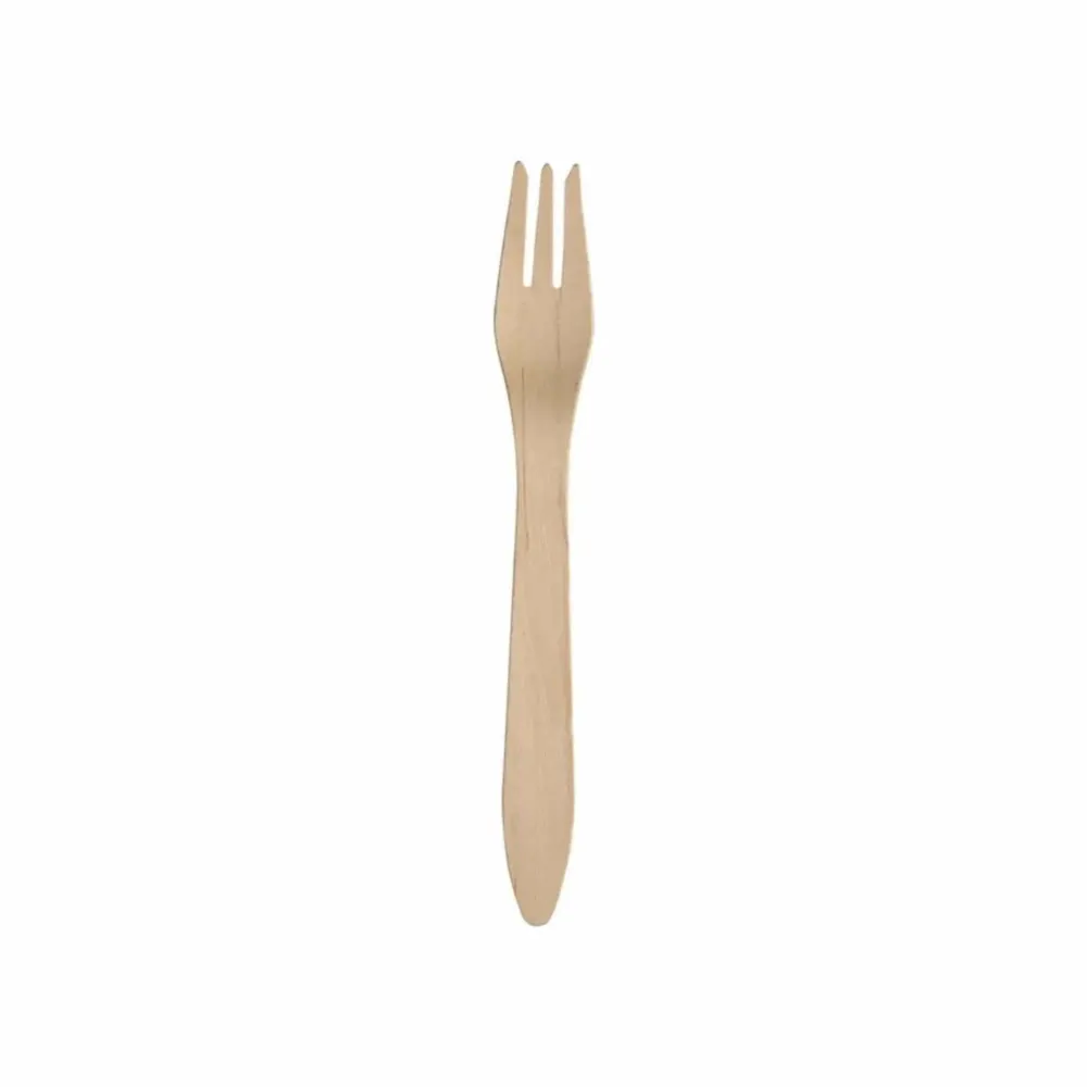 Engangsgafler i træ 18,2 cm, 100 stk.