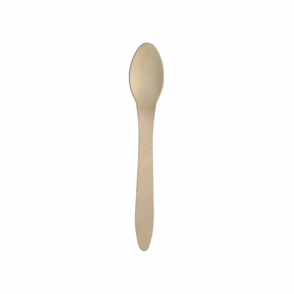Engangsskeer i træ 18,6 cm, 100 stk.
