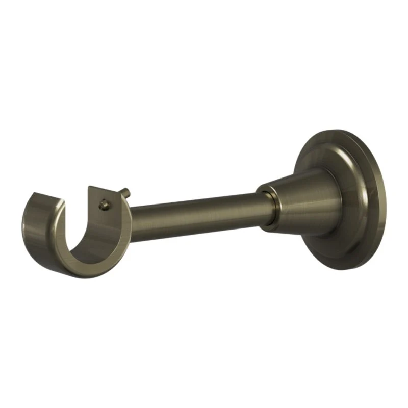 Enkelt gardinstang GoodHome Antiki 25 mm 240 cm kegle i guld