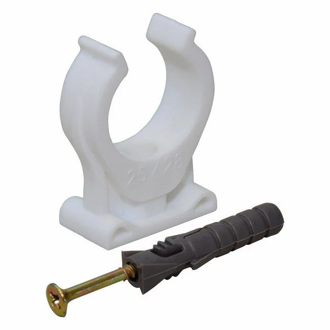Enkelt 22 mm rørholder, 4 stk.